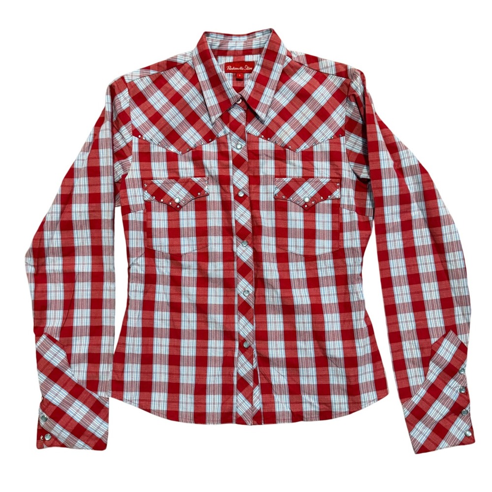 Red, Blue & White Plaid Women's Top